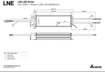 24v 100w Delta Netzteil Dimmbar LNE-24V100WDC