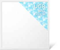40w LED Panel 62x62cm, Neutralweiß 4000K, PMMA UGR <19