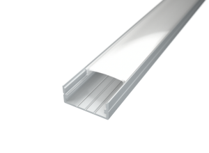 LED Alu Profil Standard 2 S-2310 inkl. Abdeckung matt 2000mm