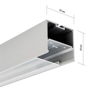 LED Alu Profil 5050 inkl. Abdeckung matt 2000mm