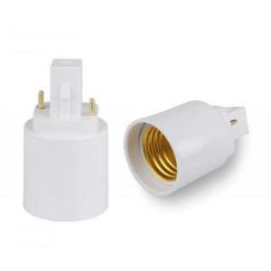 2 Stück G24 zu E27 Adapter