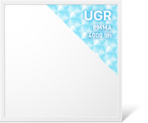 LED Panel 620x620 mm, UGR<19, 40W, 4000K, CRI:>90