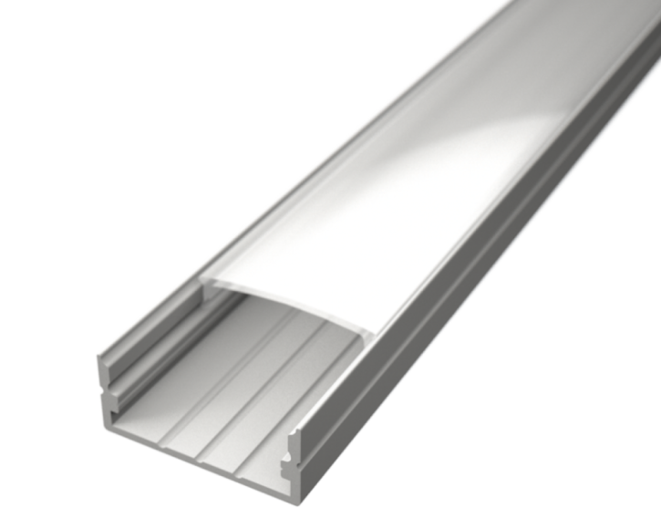 LED Alu Profil Standard 2 weiss – 2 m inklusive matter Abdeckung