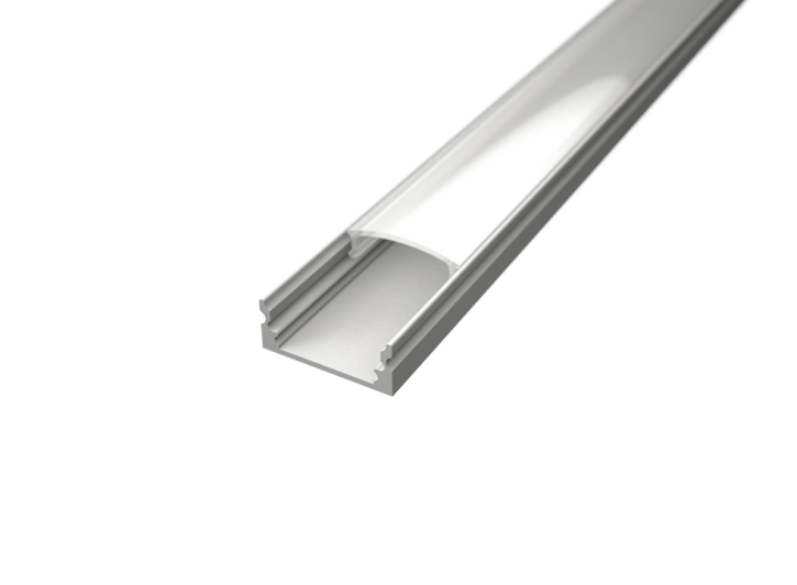LED Alu Profil Standard 1 weiss - 2 m inkl. Abdeckung matt
