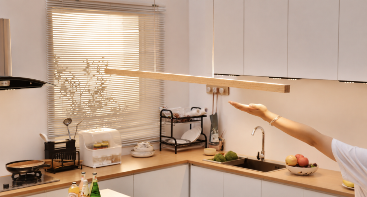 52w Echt-Holz Designer Pendelleuchte Eiche